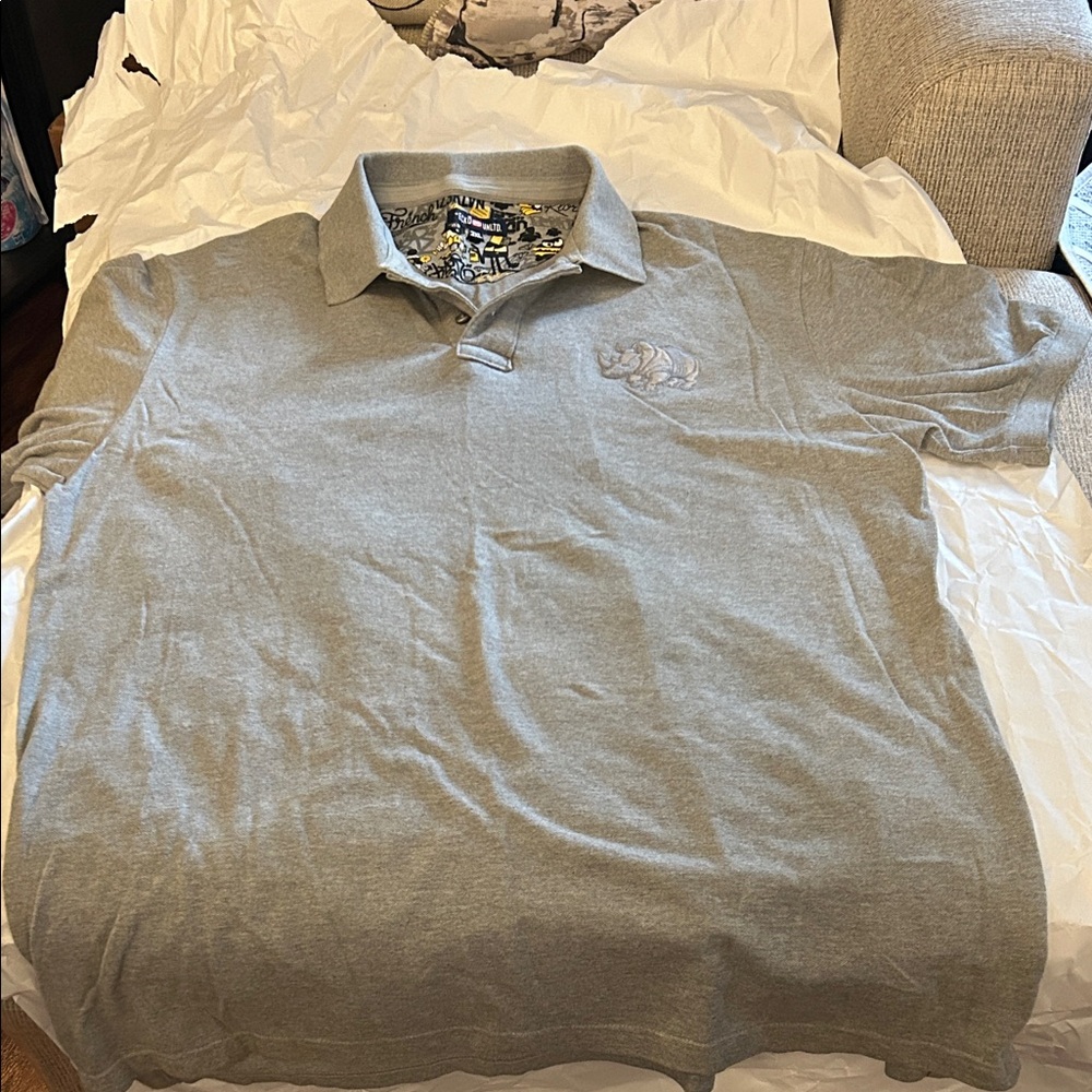 Ecko 3XL Men's Gray Polo Shirt